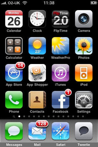 More than the default number of home screens, via a bug exploit.