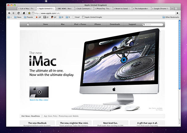 Chrome could be more Mac-like when it comes to the browser's tabs and toolbar.