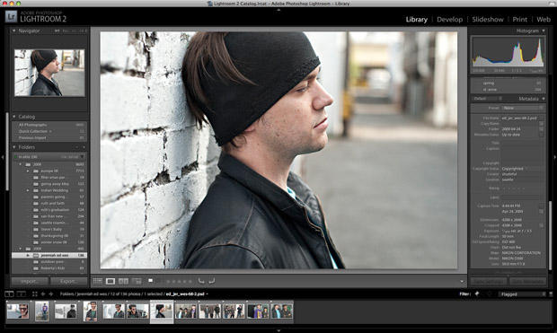 I use Adobe's Lightroom because of its excellent integration with Photoshop.