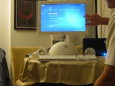 This heavily modded iMac G4 boasts a touschscreen, courtesy of Windows 7.