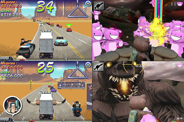 Left: Truckers Delight. Right: Battle Bears.
