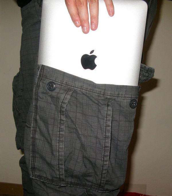 Putting the cargo back in your pants.