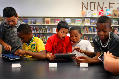 Students excited about iPad
