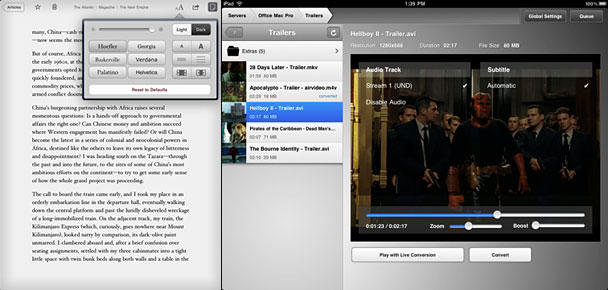 Left: Instapaper Pro. Right: Air Video.