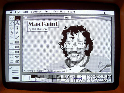 MacPaint by Bill Atkinson [Image: anoved via flickr]