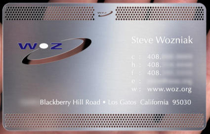 Woz Business Card