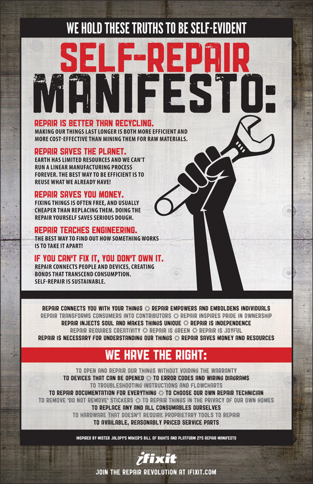 Self Repair Manifesto