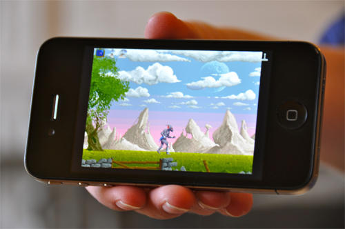 iAmiga on iPhone 4