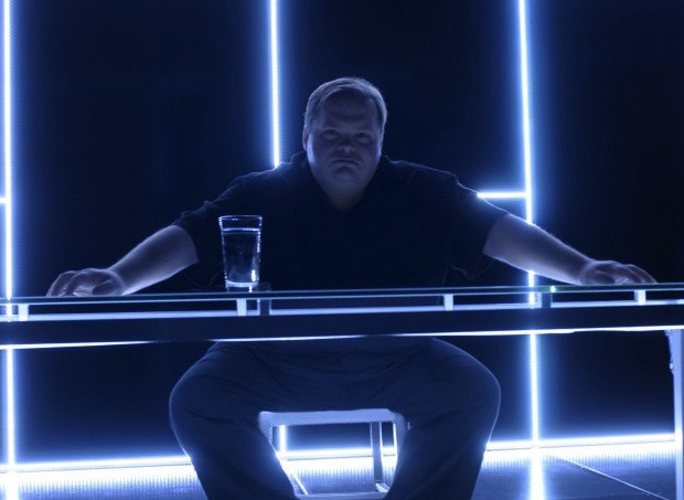 Mike Daisey performing 