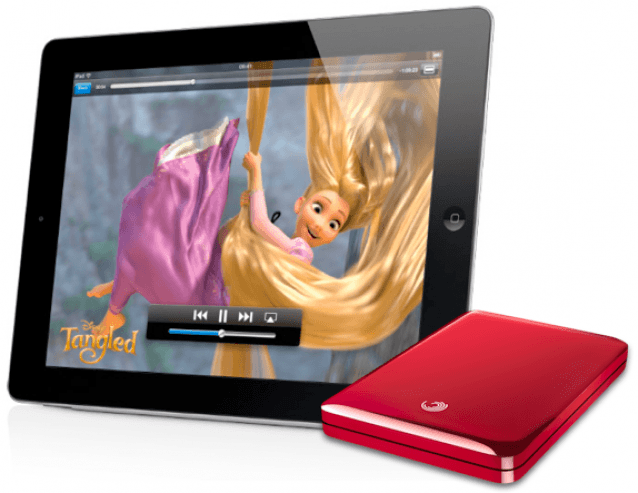 Seagate GoFlex Satellite with iPad
