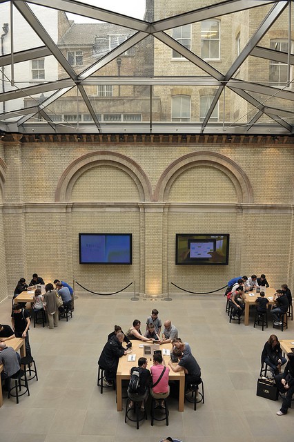 Due to its location in a historic building and its need to be restored from the ground up, the Covent Garden Apple Store in London was the world's most expensive Apple Store to build, costing more than $35 million.