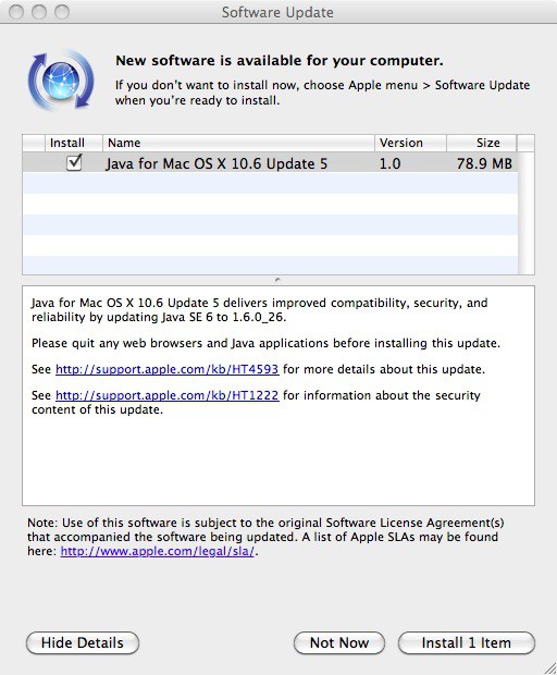 Javaupdate