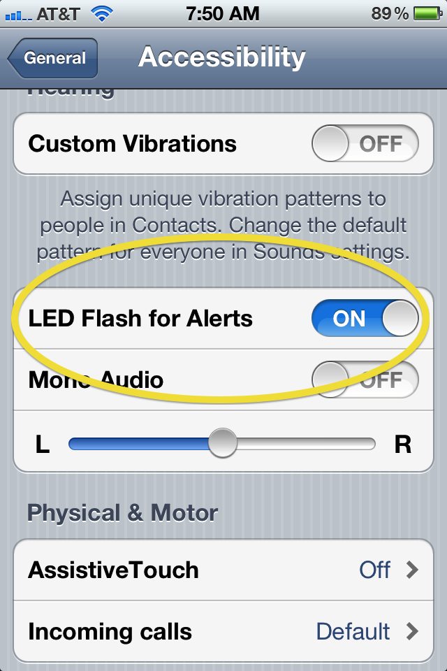 flashLEDalert