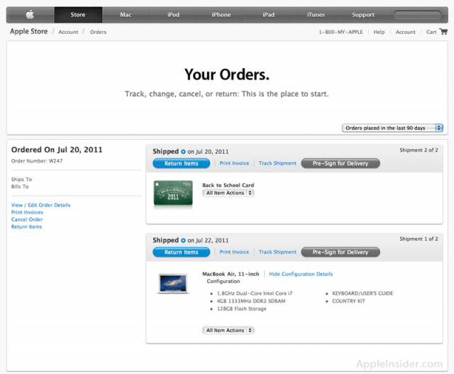 new Order Status