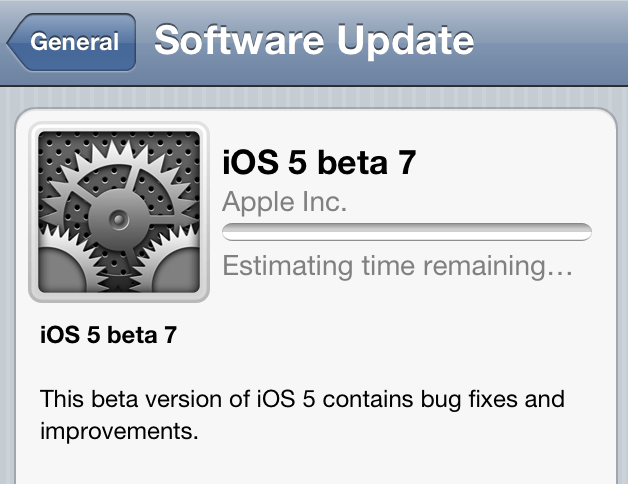 iOS 5 Beta 7