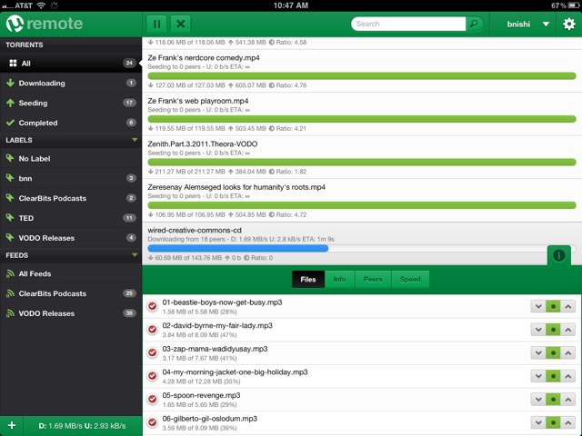 uTorrent-on-iPad