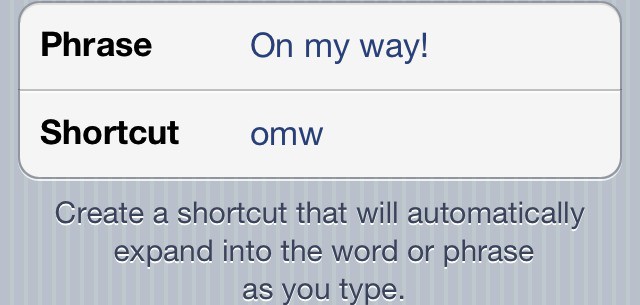shortcut