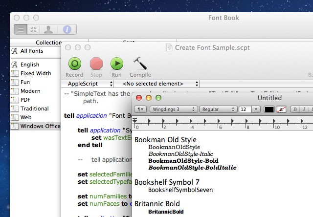 fonts