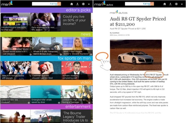 MSN-on-iPad