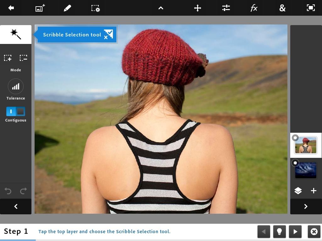Photoshop Touch is so good you probably don;t need a Mac