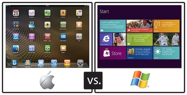 Windows 8 versus iPad with iOS 5