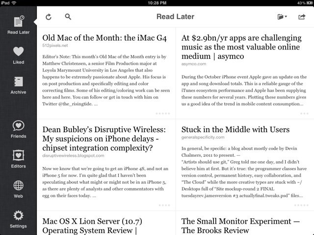 Instapaper-iPad