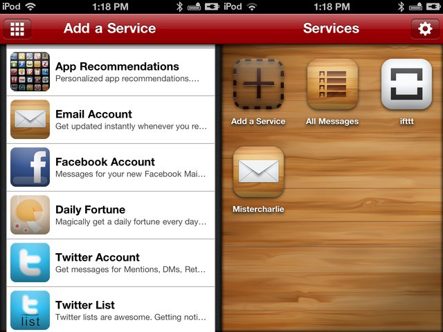 Boxcar notifies you of almost anything, including email