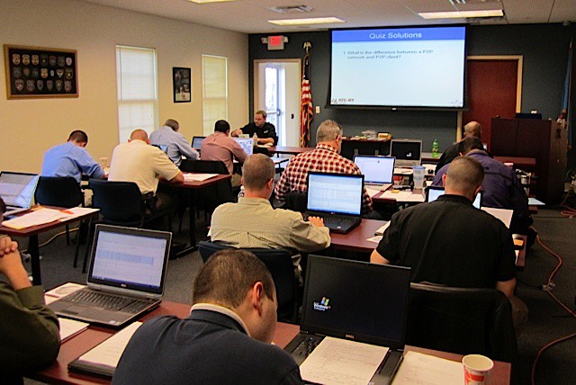Police computer forensics training in Middletown, Delaware.
