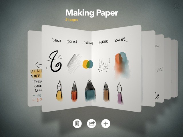 Notebooks in Paper work just like real notebooks