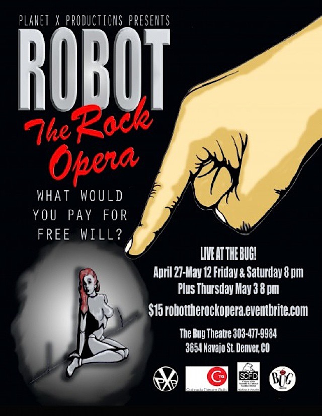 A poster for the upcoming play.