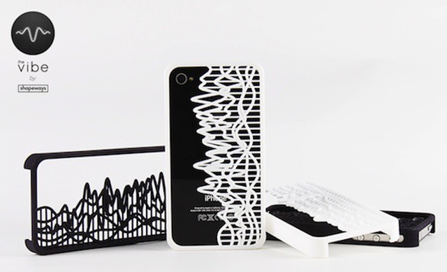 Make a custom iPhone case showing any sound wave you like, frozen in time