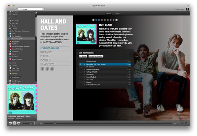 I'm otally rocking out to Hall and Oates