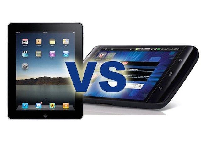 iPad vs. Dell Streak Android tablet