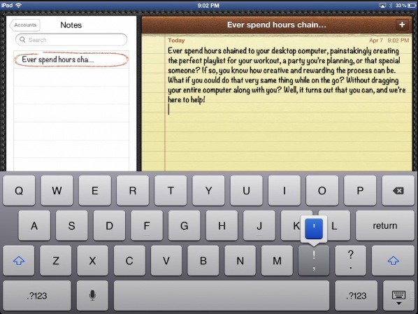 Keyboard Comma Swipe