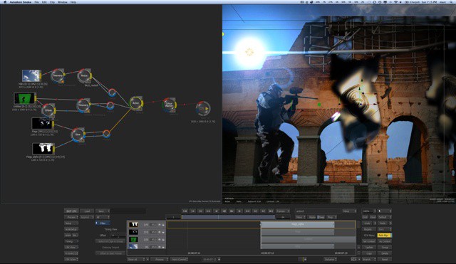 Smoke 2013 unites editing and special effects in one timeline.