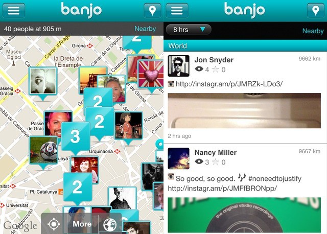 Banjo is busy, and shows me rather a lot of strangers