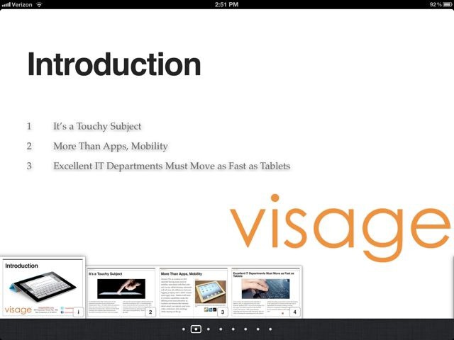 Visage MobilityCentral transforms the white paper for Apple's iBookstore