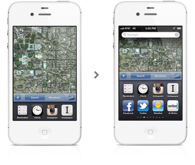 It's the app switcher you know and love, only taller.
