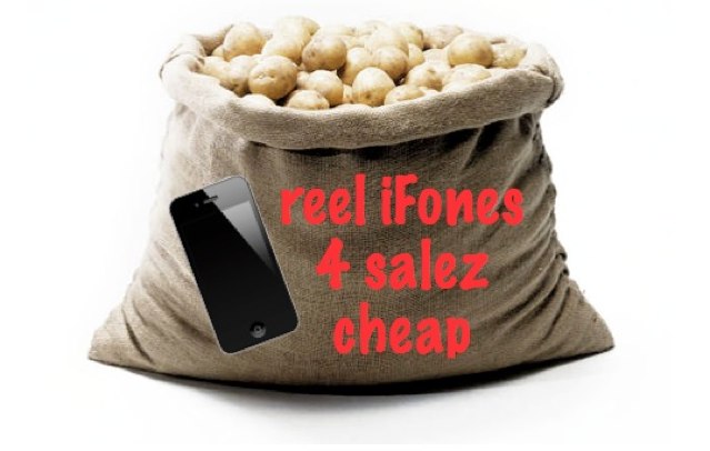 Don't buy iPhones from people in the street, because they probably aren't iPhones.
