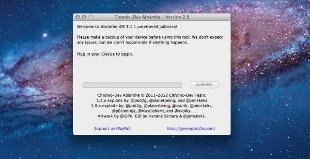 absinthe 2.0 screenshot