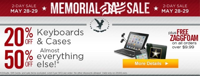 Accessorize your iOS devices for less this Memorial Day.