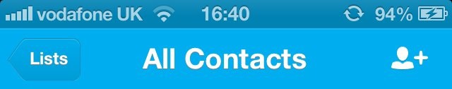 In iOS 6, the status bar changes color to match the app that's running.