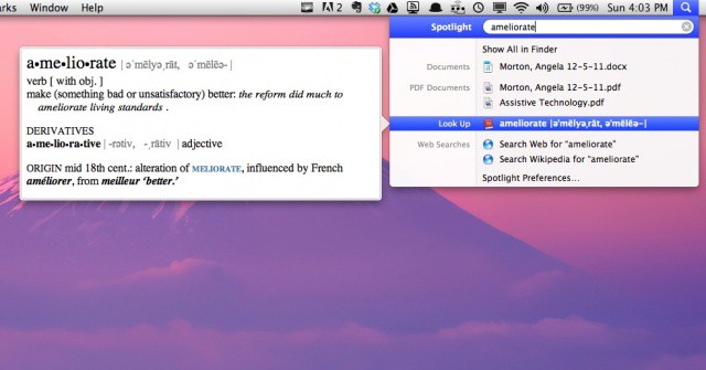 Spotlight Dictionary