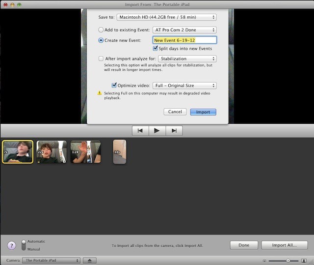iPhone to iMovie