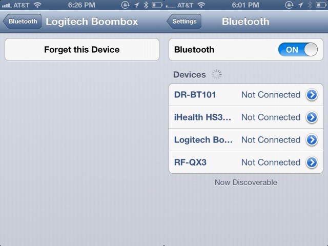 BluetoothUnpaired