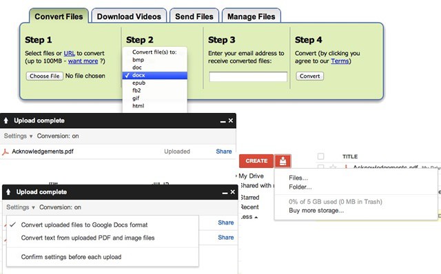 Great options for free PDF document conversion.
