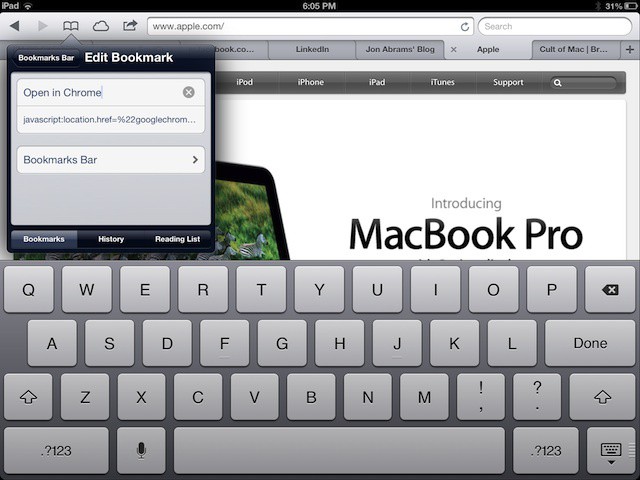 Open In Chrome