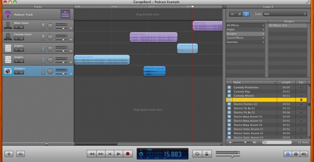 Podcasting with GarageBand