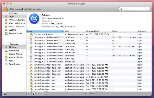 Keychain Access