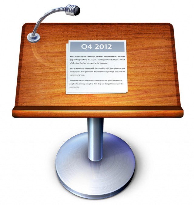 The new Keynote icon.